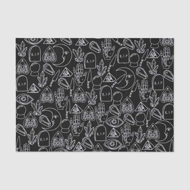 Niedliches Halloween-Spinnpapier Seidenpapier (Vorderseite)