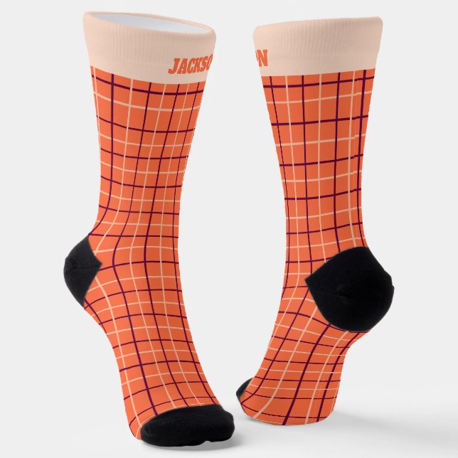 Niedliches Halloween Strip Socken (Gewinkelt)