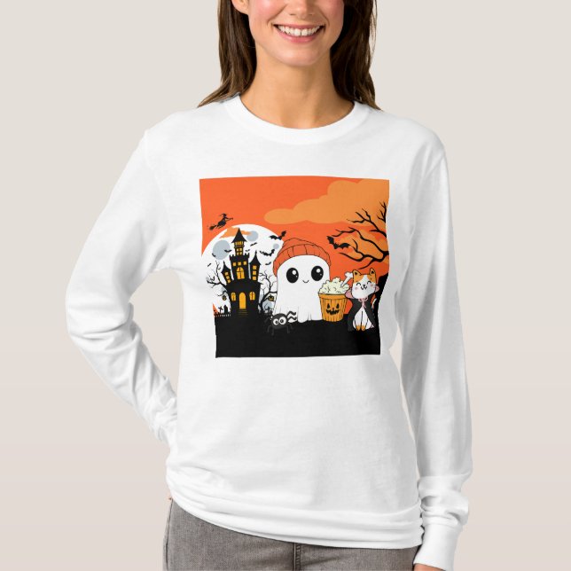 Niedliches Halloween! 👻 T-Shirt (Vorderseite)