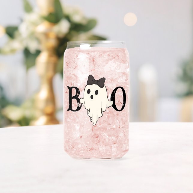 Niedliches Halloween-Trinkbehälter-Set - "Boo"-Gei Dosenglas (Insitu (Hochzeit))