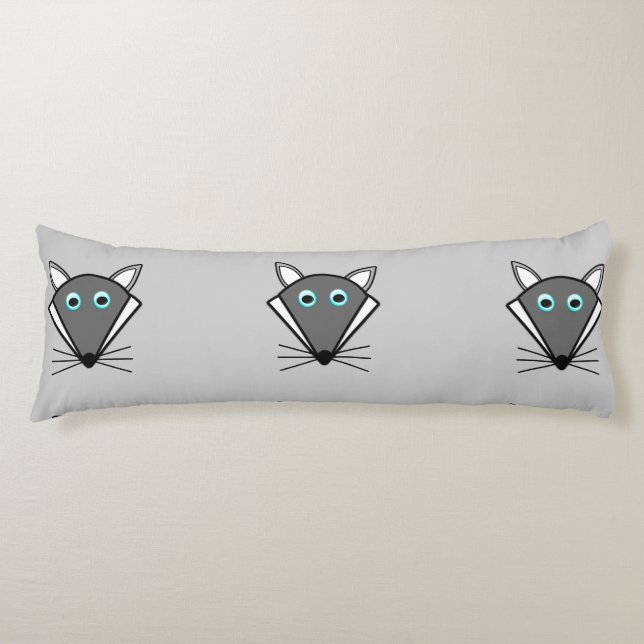 Niedliches Halloween Wolf Kissen (Vorderseite)