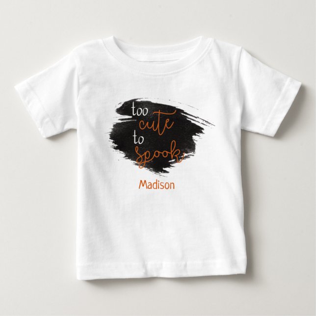 Niedliches Halloween zu Niedlich, um Kinder zu spr Baby T-shirt (Vorderseite)