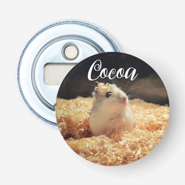Niedliches Hamstergeschenk für Hamsterliebhaber Flaschenöffner (Vorderseite)