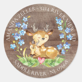 Niedliches Händlerduschenschild Runder Aufkleber