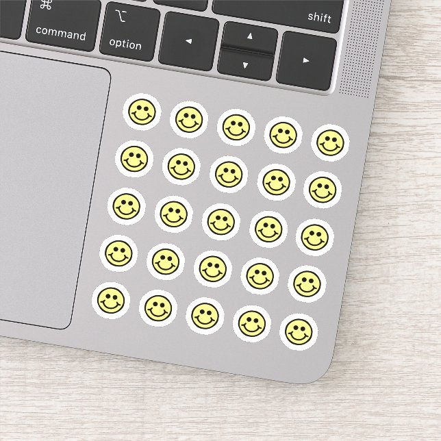 Niedliches Happy Face Pack Mini-Set Die Schnitt Aufkleber (Detail)