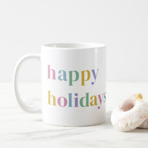 Niedliches  Happy Holidays Foto Trendy Kaffeetasse