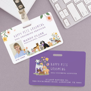 Niedliches Happy Pet Family Pet Care & Grooming Fo Ausweis