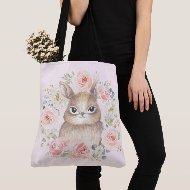 Niedliches Häschen-Kaninchen/erröten rosa Tasche (Von Nahem)