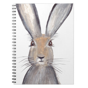 Niedliches Hasen-Aquarelltier Notizblock