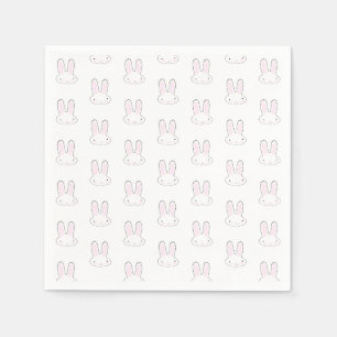 Niedliches Hasen-Hase mit modernem Muster Serviette