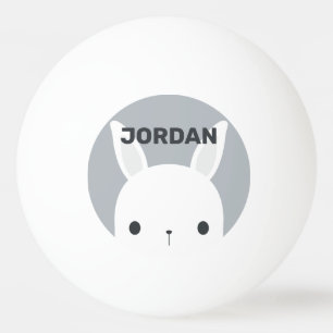 Niedliches Hasen mit Personalisiertem Namen Tischtennisball