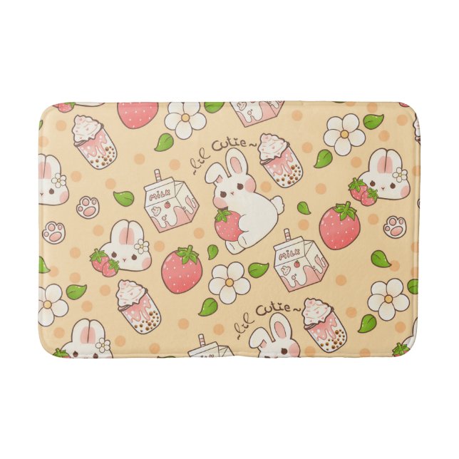 niedliches Hasendesign Badematte (Vorderseite)