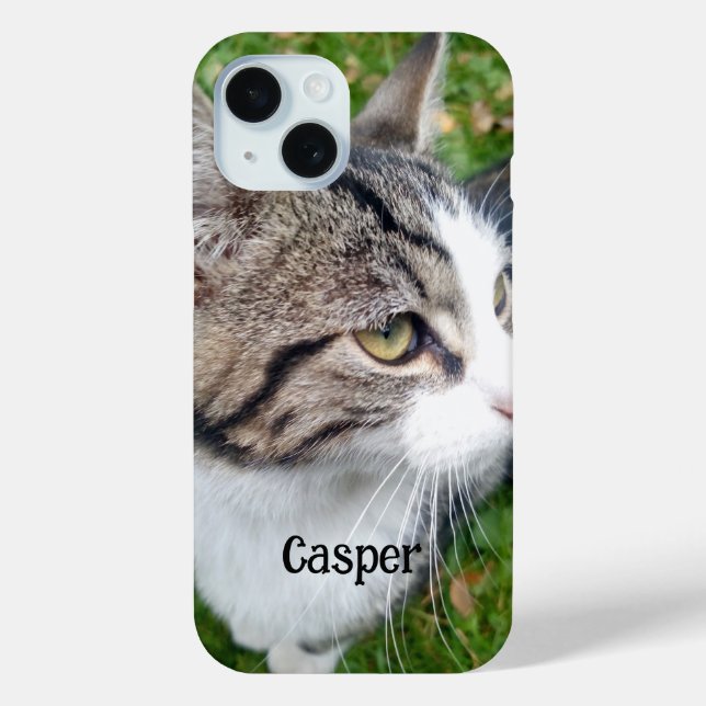 Niedliches Haustier Katze Foto Barely There iPhone Case-Mate iPhone Hülle (Rückseite)