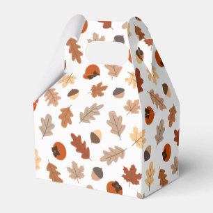 Niedliches Herbstlaub- und Persimmonmuster Geschenkschachtel