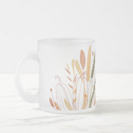 Niedliches Herbstleaves-Muster Mattglastasse