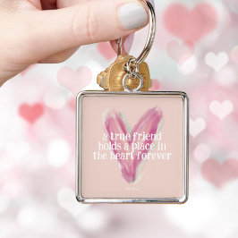 Niedliches Herz Beste Freundin Galentine Geschenk Schlüsselanhänger