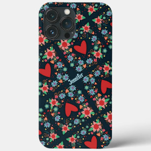 Niedliches Herz Blume Mädchenspass Eigene Inspirit Case-Mate iPhone Hülle