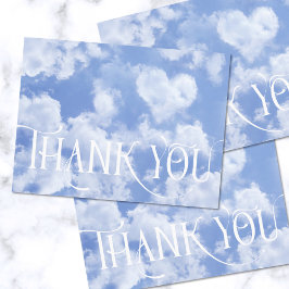 Niedliches Herz gestreift Wolke in blauem Himmel f Postkarte