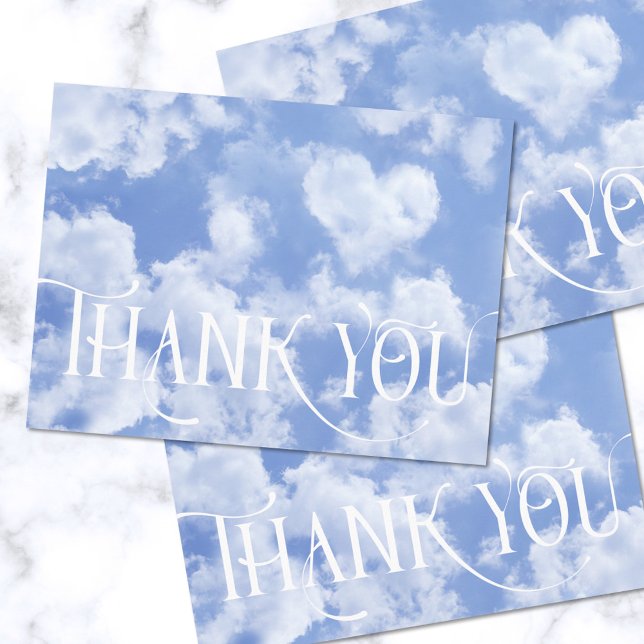 Niedliches Herz gestreift Wolke in blauem Himmel f Postkarte (Von Creator hochgeladen)