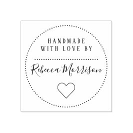 Niedliches Herz | Individuelle Name-Script mit Lie Gummistempel