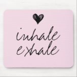 Niedliches Herz-Minimal-Rosa Zitat Mousepad<br><div class="desc">Niedliches Herz-minimaler Rosa Zitronenmouskett</div>