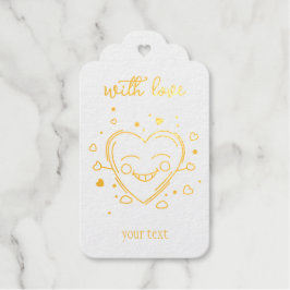 Niedliches Herz mit Liebe Geschenkanhänger