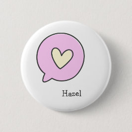 Niedliches Herz - Schaltfläche "Personalisierte Ki Button