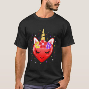 Niedliches Herz Unicorn Sparkling Männer Funny Swe T-Shirt