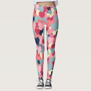 Niedliches Herzmuster Leggings