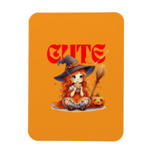 Niedliches HexenHalloween-Magnet mit flexiblem Fot Magnet