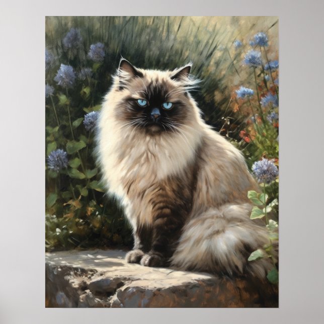 Niedliches Himalayan Cat Art Print Poster (Vorne)