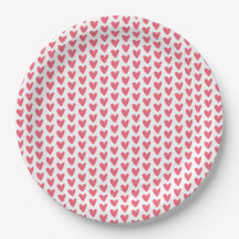 Niedliches Himbeerrosa Herzmuster