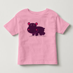 Niedliches Hippo Kleinkind T-shirt