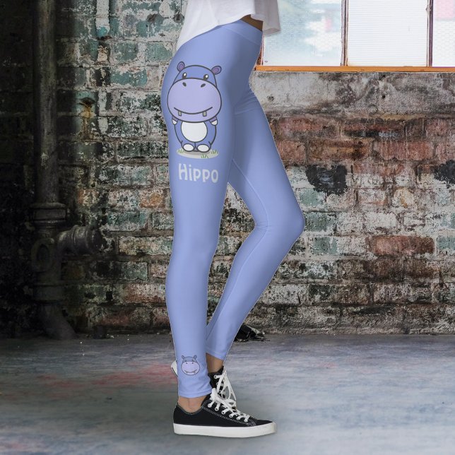 Niedliches Hippo Legging Leggings (Cute Hippo Legging)
