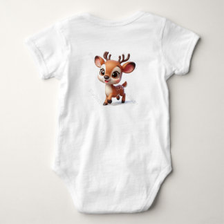 niedliches Hirsch Baby Strampler
