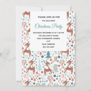 Niedliches Hirsch im Party Whimsical Forest Patter Einladung
