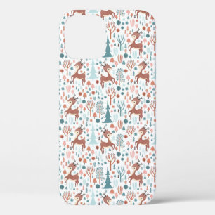 Niedliches Hirsch in Whimsical Forest Pattern Weih Case-Mate iPhone Hülle