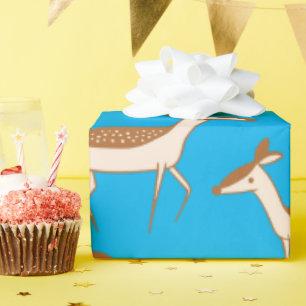 Niedliches Hirsch und Familie Geschenkpapier
