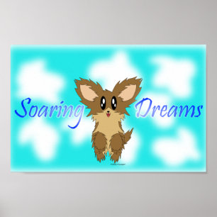 Niedliches hochfliegendes Träume Scuffy Poster