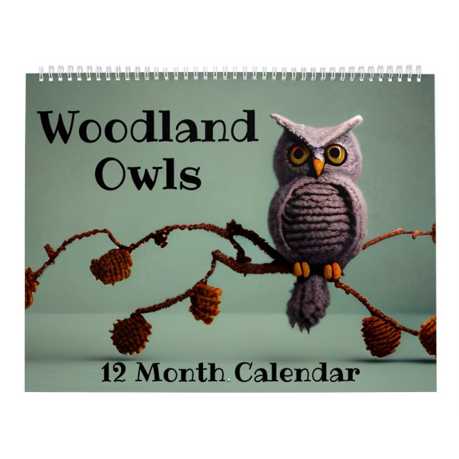 Niedliches Holz Eulen Kinderdusche Kinderdekoratio Kalender (Titelbild)