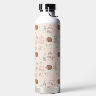 Niedliches Holz Igel Muster Trinkflasche