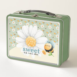 Niedliches Honey Bee Muster anpassbar Metall Brotdose
