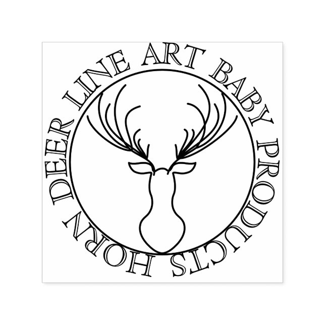 Niedliches Hornhirn Permastempel (Design)