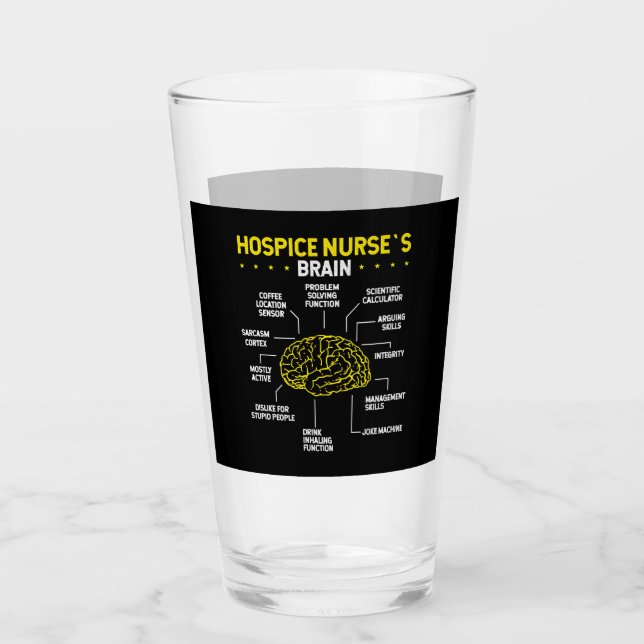 Niedliches Hospice Nursing Day Glas (Vorderseite)