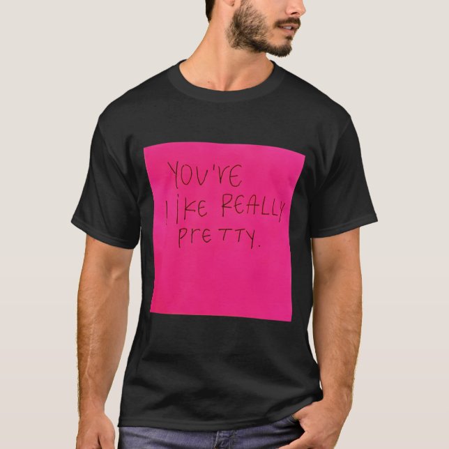 Niedliches Hübsch Happy Pink Gemein Girls Ästhetik T-Shirt (Vorderseite)