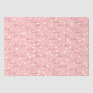 Niedliches Hübsches Pink Girly Twinkle Twinkle Lit Seidenpapier