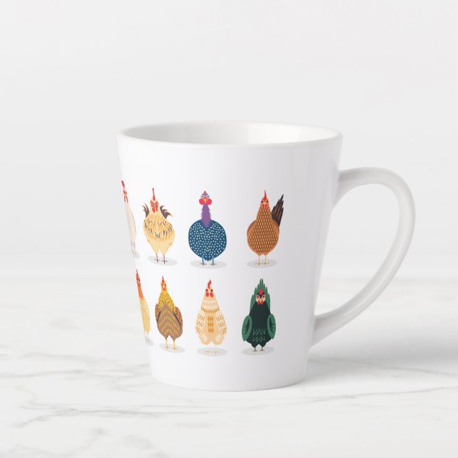 Niedliches Huhn Milchtasse (Rechts)