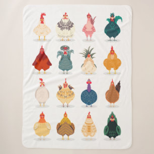 Niedliches Huhn Sherpadecke