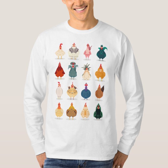 Niedliches Huhn T-Shirt (Vorderseite)