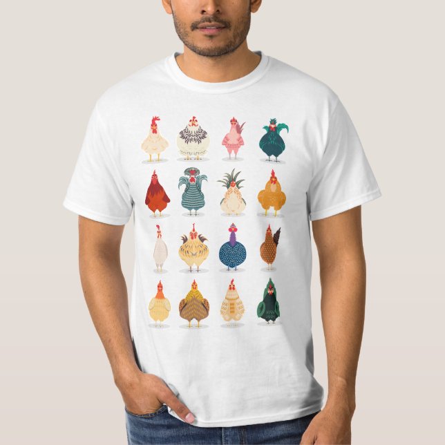 Niedliches Huhn T-Shirt (Vorderseite)